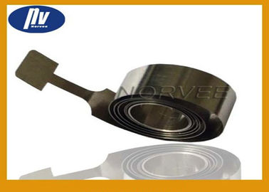 White Constant Force Spring , Stainless Steel Springs For Supermarket Pushers