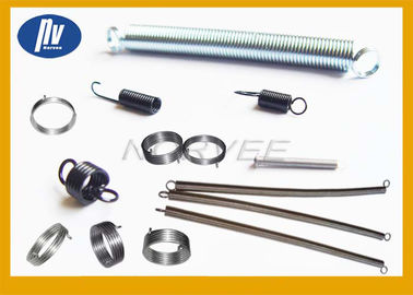 White Nickel Plated Torsion Spiral Spring , Large Compression Springs For Machinery